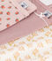 Confezione da 3 canottiere con spalline bambina in cotone motivo a fiore variante 1