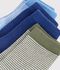 3 paia di calzini in cotone millerighe neonato multicolore