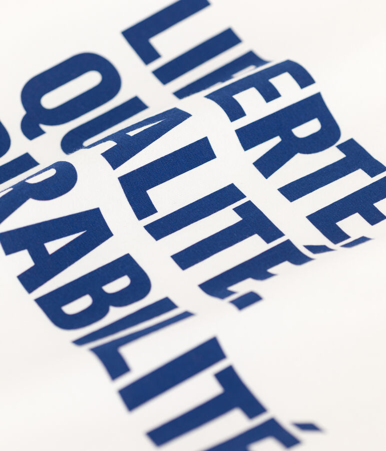 T-shirt in cotone tinta unita bianco MARSHMALLOW