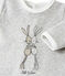 Tutina per bebé unisex in ciniglia grigio BELUGA CHINE