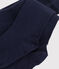 Collant in jersey di cotone a tinta unita bambino blu SMOKING