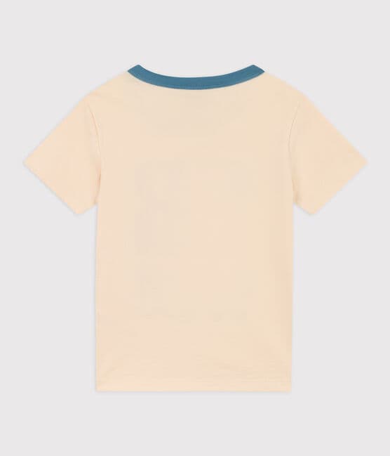 T-shirt  maniche corte in cotone bambino bianco AVALANCHE/ MULTICO
