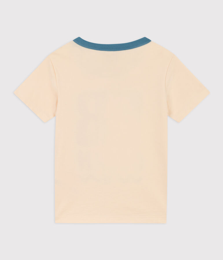 T-shirt  maniche corte in cotone bambino bianco AVALANCHE/ MULTICO