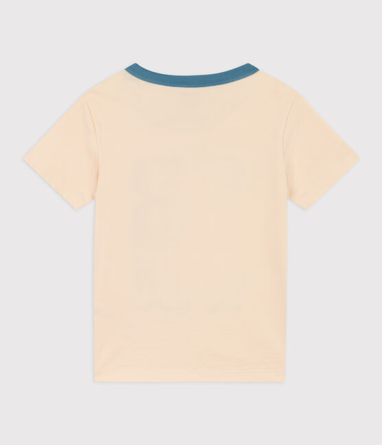 T-shirt  maniche corte in cotone bambino bianco AVALANCHE/ MULTICO