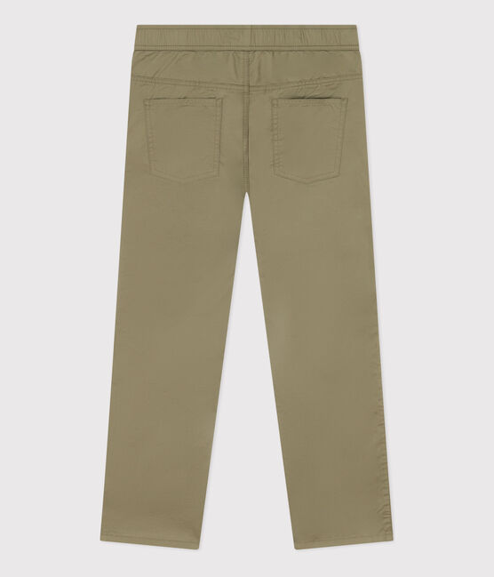 Pantaloni regular in serge di cotone bambino verde MARECAGE