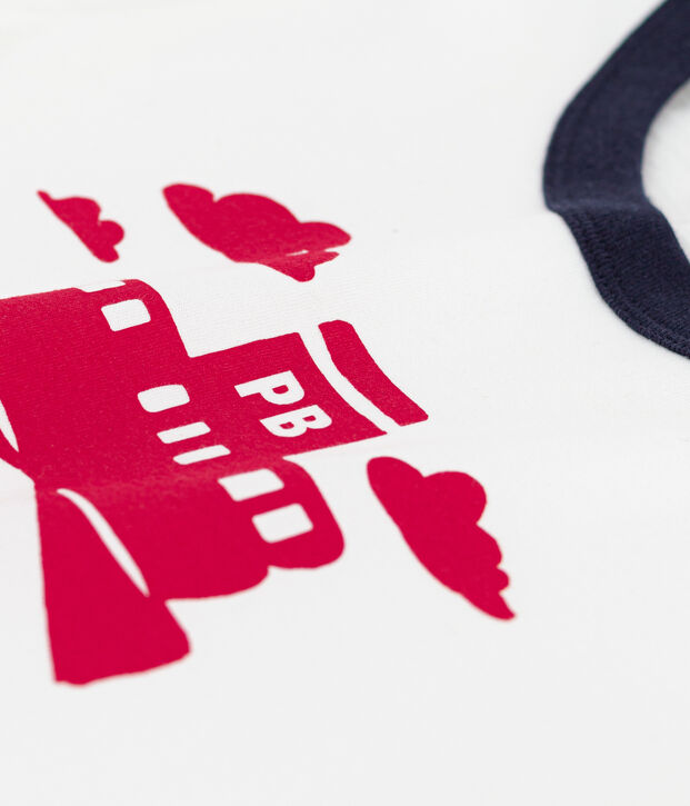 T-shirt  maniche corte in cotone bambino bianco