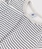 Pigiama bambino unisex in tubique a righe bianco MARSHMALLOW/blu SMOKING