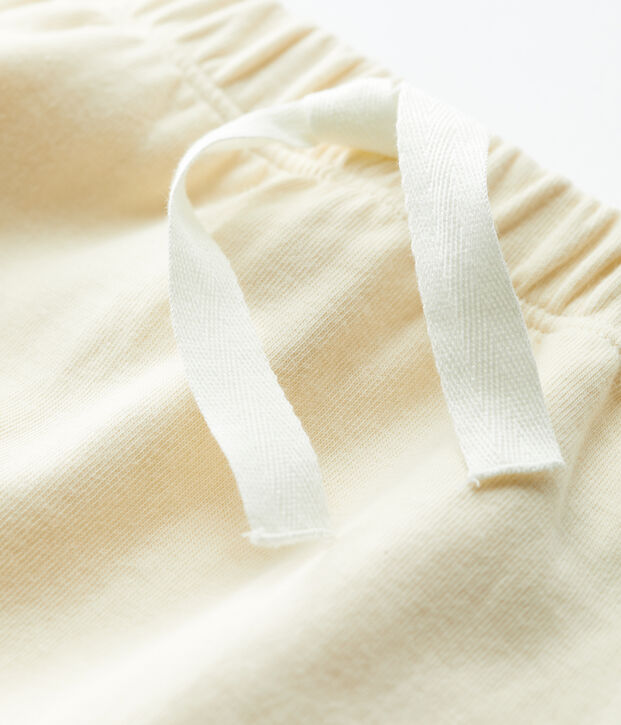 Pantaloni  per beb&egrave; in jersey spesso ecru