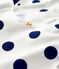 Abito con spalline a pois in cotone Donna bianco MARSHMALLOW/blu MEDIEVAL
