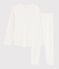 Pigiama a pois bambina a costine bianco MARSHMALLOW/blu MEDIEVAL