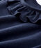 Blusa traforata manica corta in cotone bebè femmina blu SMOKING