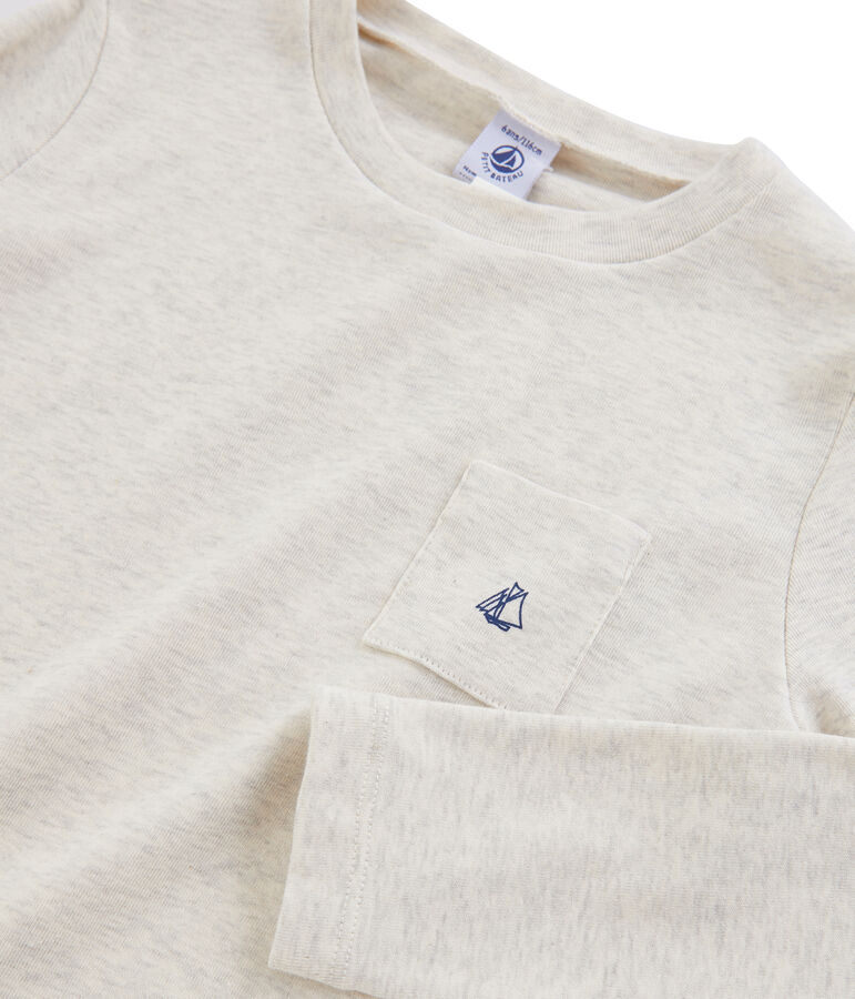 T-shirt maniche lunghe bambino beige