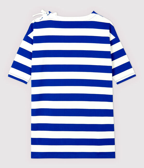 Abito a righe Donna blu SURF/bianco MARSHMALLOW
