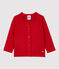 Cardigan in tricot bebè. rosso TERKUIT