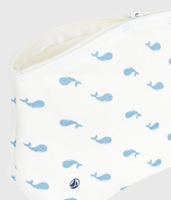 Pochette in cotone con stampa Parigi neonato bianco MARSHMALLOW/bianco MULTICO