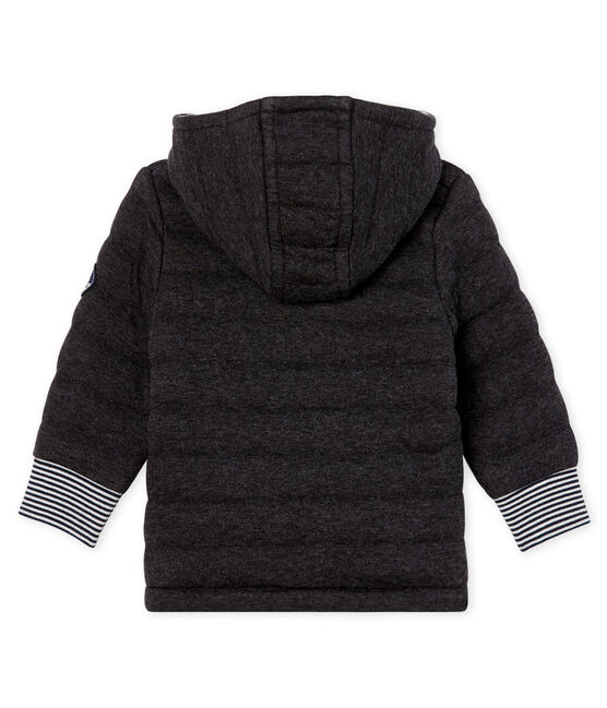Piumino con zip bebè maschio in tubique trapuntato grigio CITY CHINE