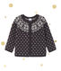 Cardigan jacquard per bebé in misto lana