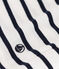 T-shirt L'ICONIQUE girocollo in cotone Donna bianco MARSHMALLOW/blu SMOKING