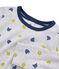 Pigiama bambino a costine grigio/multicolore