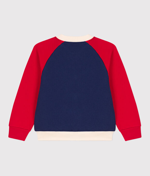 Teddy bambino in tessuto felpato blu/multicolore