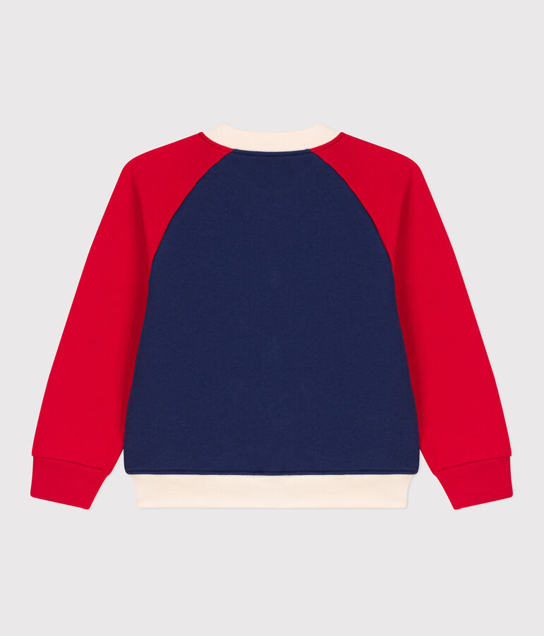 Teddy bambino in tessuto felpato blu/multicolore