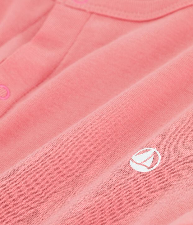 Cardigan in cotone bio bambina rosa