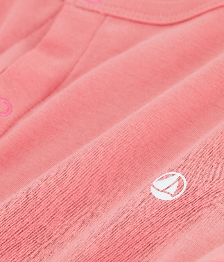 Cardigan in cotone bio bambina rosa