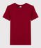 T-shirt girocollo iconica in cotone Donna rosso SANGRIA