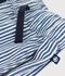 Pantaloni in cotone a righe bambino blu/bianco