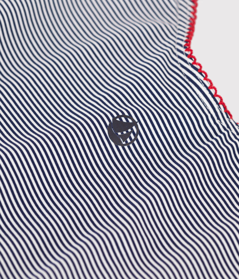 Costume intero a righe donna blu/bianco