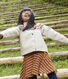 Cardigan jacquard lana e cotone bambina