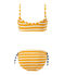 Costume da bagno bambina 2 pezzi arancione FUSION/bianco MARSHMALLOW