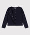 Cardigan in tubique trapuntato, da Donna blu SMOKING
