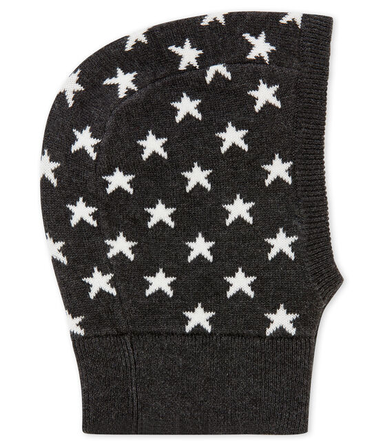 Passamontagna per bebé unisex nero CITY/bianco MARSHMALLOW