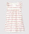 Abito body jacquard per bébé in cotone biologico bianco MARSHMALLOW/rosso TERKUIT