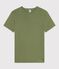 T-shirt a maniche corte in cotone tinta unita donna verde OLIVINE