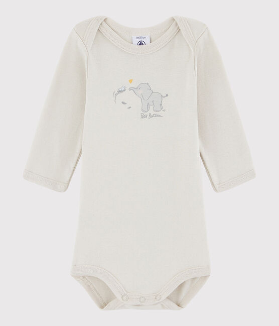 Body manica lunga bebè unisex beige NEUTRE