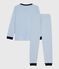 Pigiama in cotone a righe bambino ADRIATIC/ MARSHMALLOW