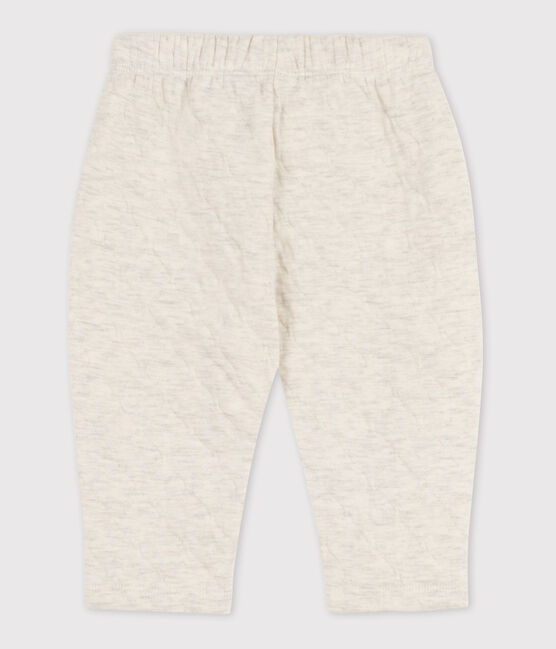 Pantalon bébé en tubique matelassé beige MONTELIMAR CHINE