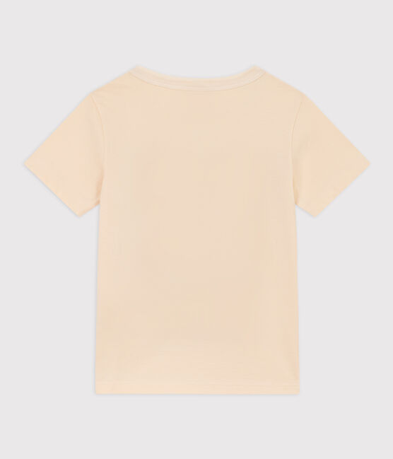 T-shirt  maniche corte in cotone bambino ecru AVALANCHE