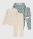 Set di pigiami in cotone fantasia bambina