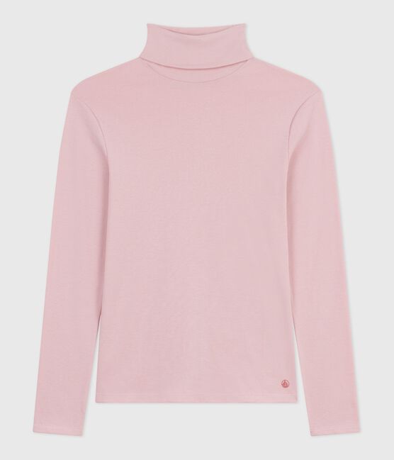 Dolcevita iconico in cotone donna rosa JOLI