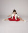 Cardigan in tubique bambina bianco MARSHMALLOW