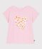 T-shirt a maniche corte in cotone bambina rosa