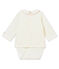 Body tee-shirtML per bebé maschio bianco MARSHMALLOW