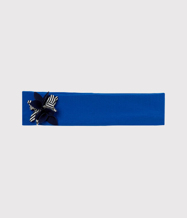 Fascia per capelli beb&egrave; femmina blu