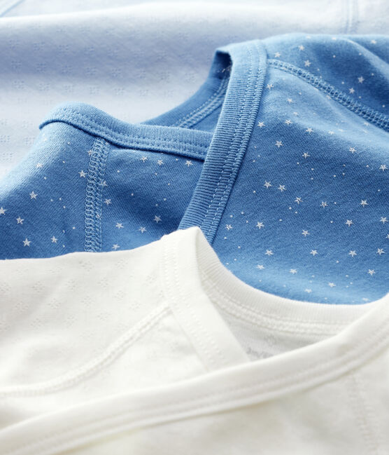 Confezione da 3 body incrociati a maniche lunghe bebè in cotone biologico variante 2