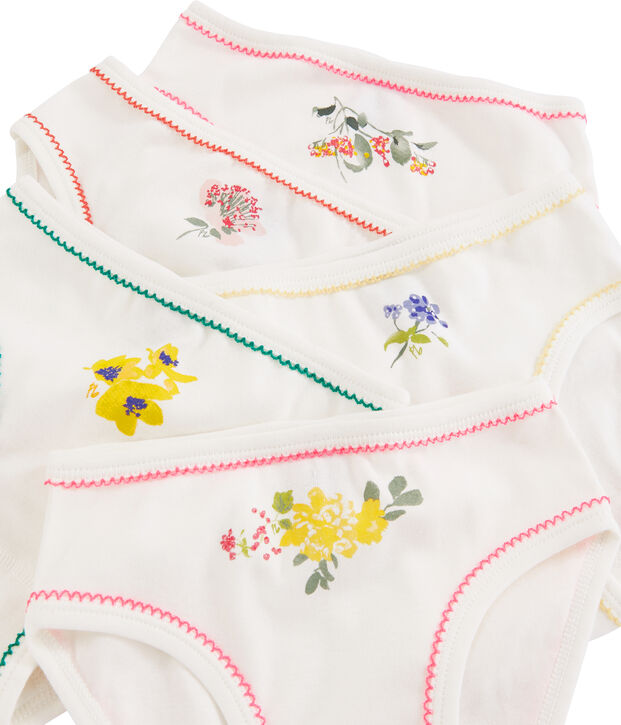Confezione da 5 slip bambina multicolore