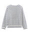 Marinière donna morbidissima beige COQUILLE/blu SMOKING