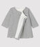 Abito a righe a maniche lunghe in tubique bianco MARSHMALLOW/blu SMOKING